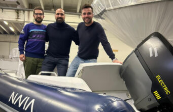 Le prime barche elettriche gestite via app: fondatori della startup il pugliese Michele Lauriola e l’emiliano Leonardo Caiazza